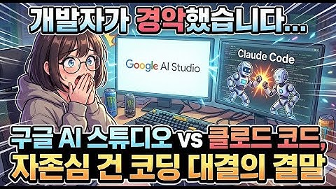 개발자가 경악했습니다... 구글 AI 스튜디오 vs 클로드 코드, 자존심 건 코딩 대결의 결말
