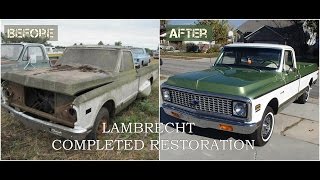 Lambrecht Field of Dreams 1972 Chevy Restoration  Part Three (THE LAST VIDEO)