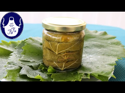 Video: Wie Verarbeitet Man Weinblätter Für Dolma