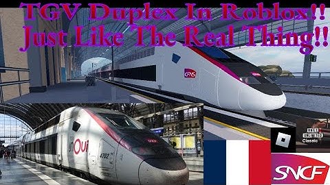 Driving The New French TGV Duplex In Rails Unlimited Classic (Roblox) #roblox #trains #france #sncf