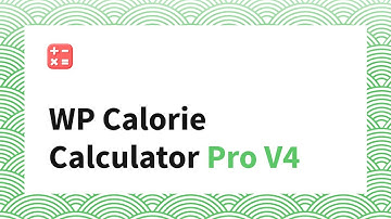 WP Calorie Calculator V4 PRO - quick demonstration of all features