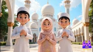 Hasbi Rabbi Jallallah | Learn & Sing Along! (Kids Animation) With cute character 