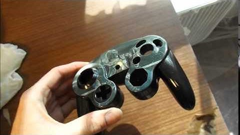 Custom Gamecube Controller Ganondorf with Silver Metallic Flakes