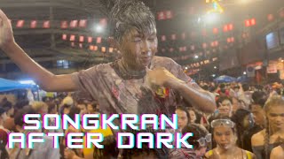 2024 SONGKRAN After Dark!!! Crowd goes WILD as sun goes down! #bangkok #thailand #songkran2024 🇹🇭