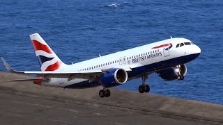 British Airways Go-Around in Windy Madeira ?️✈️Thrilling Aviation Moment at Funchal Airport