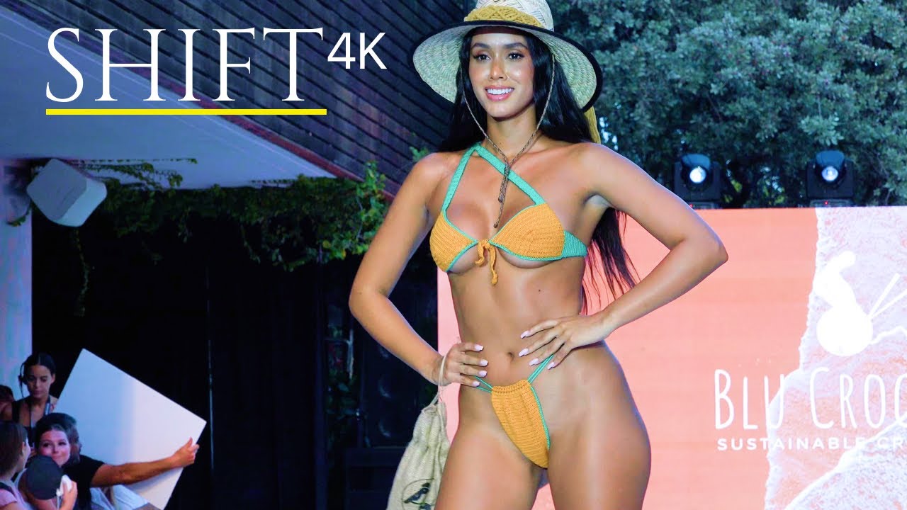 BLU CROCHET BIKINI Fashion Show 4K / 