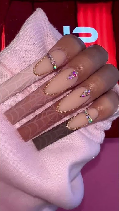 Disco liner gel,102-Nude Panther, non curve coffin tips,gel liner art#notpolish #nails #nailart