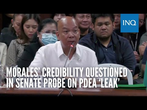 Morales Credibility Questioned In Senate Probe On Pdea Leak