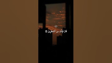 قال يا ابليس ما لك الا تكون مع الساجدين القارئ هزاع البلوشي ☘️😴