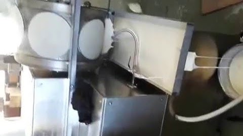 steam heat round  spring roll pastry machine,samosa making machine- testing video on site