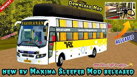 perfect ok👍 | new bv Maxima Sleeper Mod Released for bussid | Download Mod | Review | #bussidmods