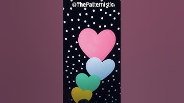 Colourful Hearts Pattern #patternart #patterndesign #Pattern #ytshort #yt #shorts