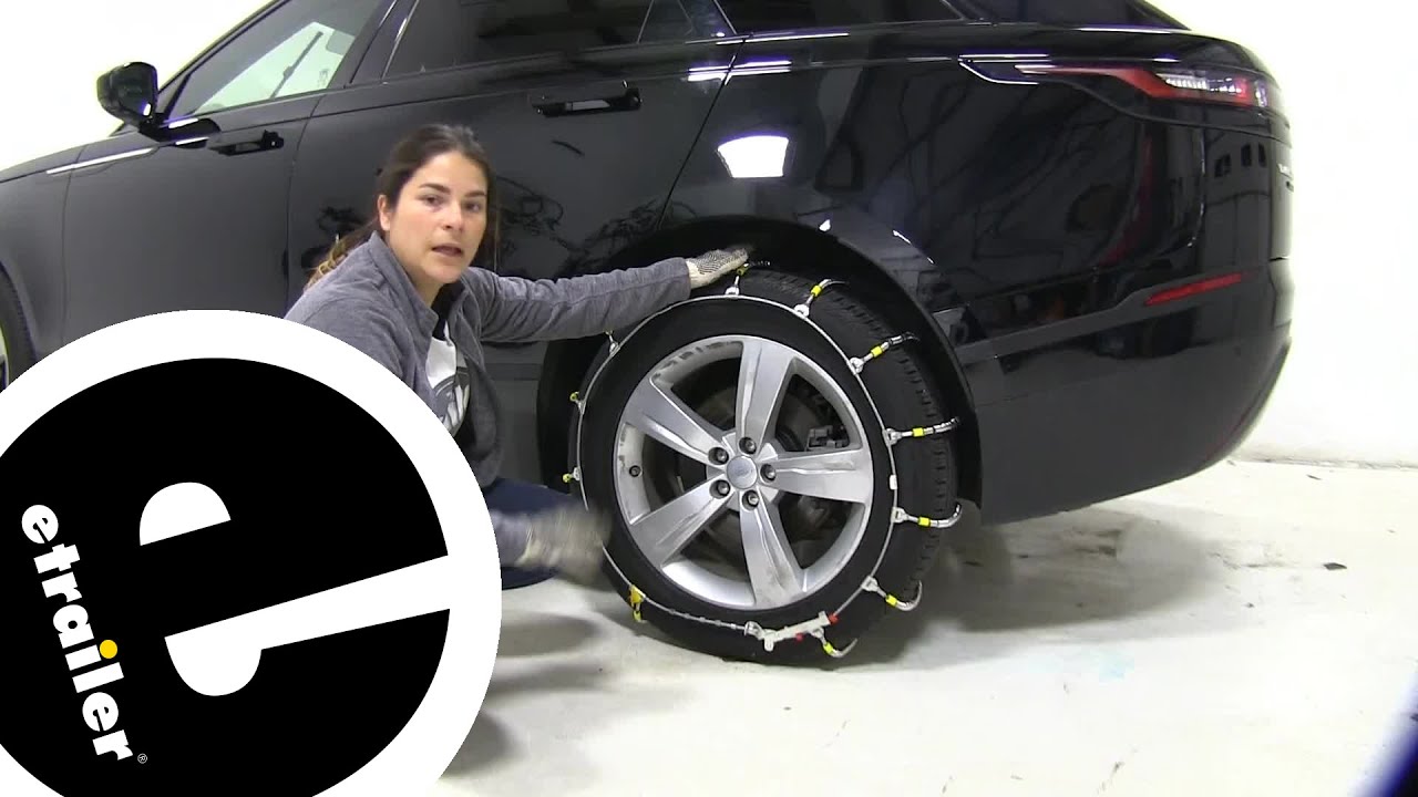 etrailer Glacier Cable Snow Tire Chains Installation 2020 Land
