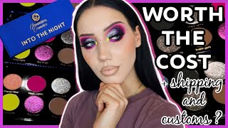 OMG! GLAMINATRIX COSMETICS INTO THE NIGHT PALETTE SWATCHES &amp; REVIEW | MAKEMEUPMISSA