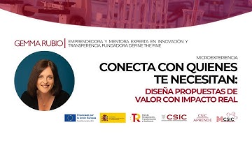 Tráiler - Microexperiencia: Conecta con quienes te necesitan  | CSIC Aprende