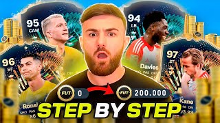 How to Make 200k Coins FAST in EAFC 24?! (0-200K step by step TRADING GUIDE) *BEST SNIPING FILTERS*