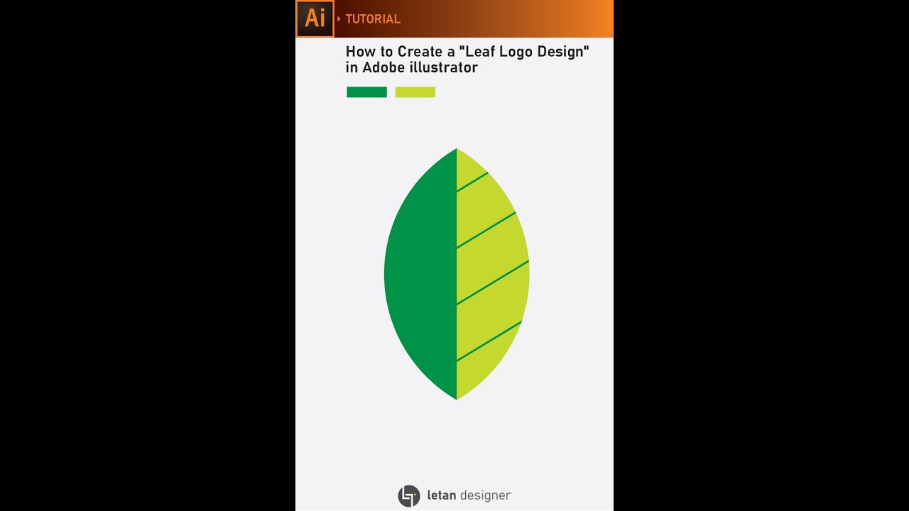 Adobe_Illustrator_Tutorials | How to create a "leaf logo" design in adobe illustrator