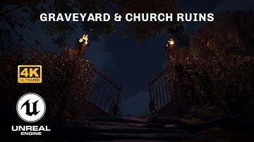 Unreal Engine 5 Cinematic | Graveyard & Church Ruins | 4K | Lumen | Nanite
