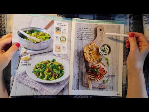 ASMR | Magazine Recipes Whispered Reading & Page Turning Sounds