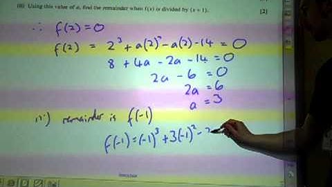 C2 Factor Theorem June 2010 q1