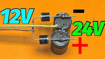12v to 24v : 12v AC to 24V DC | Charge pump