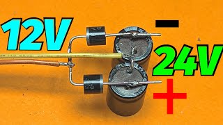 12v to 24v : 12v AC to 24V DC | Charge pump