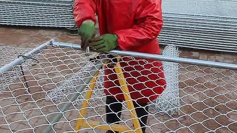 Chain Link Temporary Fence Production