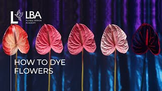 HOW TO DYE FLOWERS | SPRAY PAINTING | LBA TUTORIAL