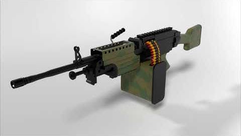 Texturing a Light Machine Gun In Blender and Gimp (Mini-Update)