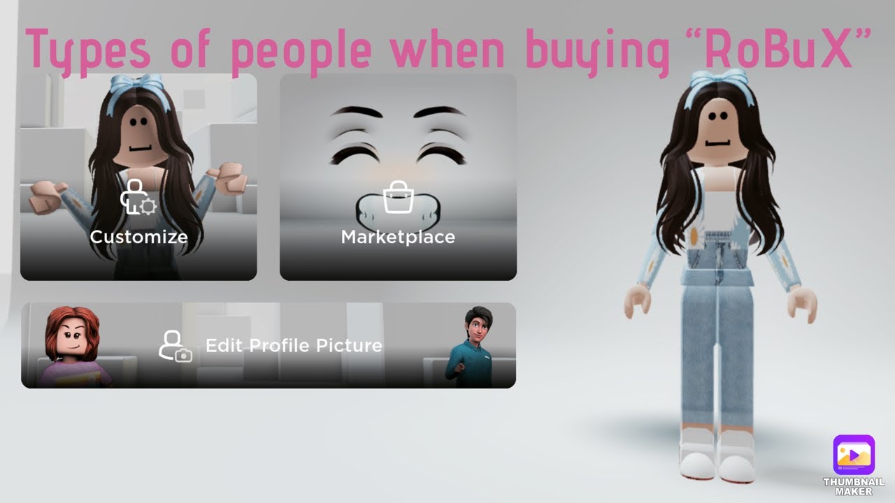 {Types of people when buying robux} [3 types] [Like & Sub Pls!] - YouTube