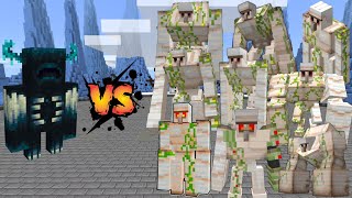 Warden vs All OP Mutant Iron Golem in Minecraft (Bedrock Edition) Minecraft 1.20/Mob Battle