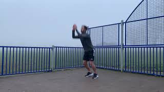 Jumping (Horizontal) - Forward Step into Snap Down into Broad Jump