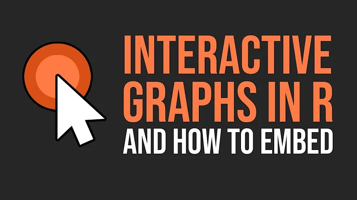 Make Interactive Graphs in R: Creating & Embedding Interactive Graphs with plotly