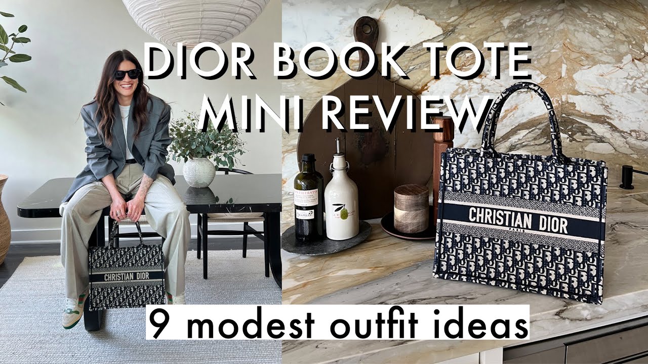 QUICK REVIEW DIOR MEDIUM BOOK TOTE, Outfit ideas & How To Style The Dior  Book Tote