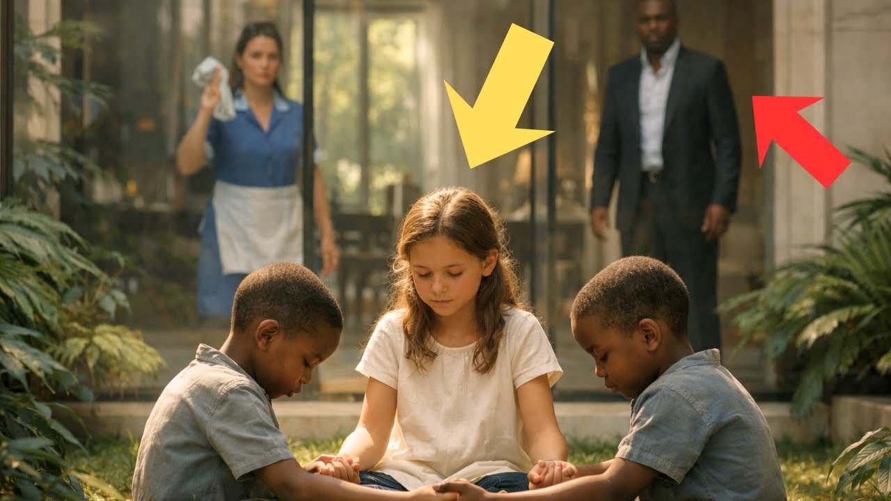 LE MILLIONNAIRE A VU LA FILLE DE LA FEMME DE MÉNAGE AVEC SES JUMEAUX AVEUGLES…LE CHOC EST VENU APRÈS