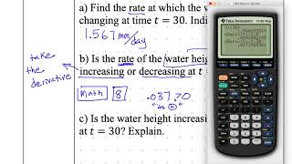 AP Calculus AB notes 8-1 Understanding Rates of Change