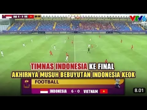 🔴LIVE RCTI. semifinal indonesia vs vietnam. indonesia hanya butuh hasil imbang. seagames kamboja