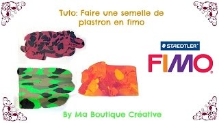 Tuto: Faire une semelle de plastron.