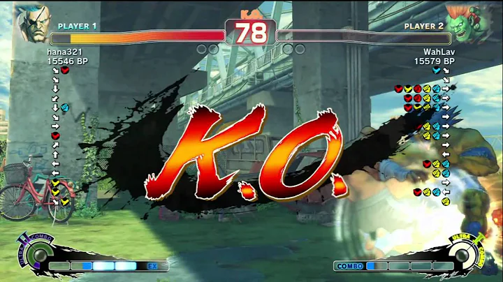 Hanamaruki [Sagat] vs WahLav [Blanka] SSF4 Japanese Online Ranked Matches - TRUE-HD