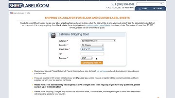How-to Use The Shipping Calculator