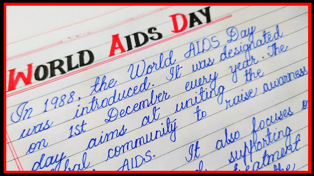 short essay on world aids day