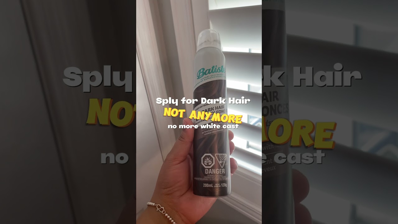 ✨ NoMoreWhiteCast with DarkHairDryShampoo 💁‍♀️🖤 