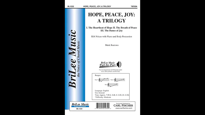 Hope, Peace, Joy: A Trilogy (BL1222) by Mark Burrows