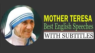 Mother Teresa Received Medal of Freedom from President Reagan | Best English Speeches With Subtitles