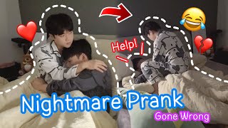 Revenge! Nightmare Prank On Boyfriend Gone Wrong!😴💔He Sits On Top Of Me[Gay Couple BL]