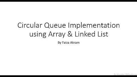 Circular Queue Implementation using Arrays & Linked List