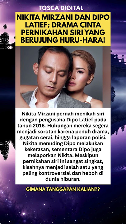 Nikita Mirzani & Dipo Latief: Their Secret Marriage Drama Ends in a Police Report! #shorts