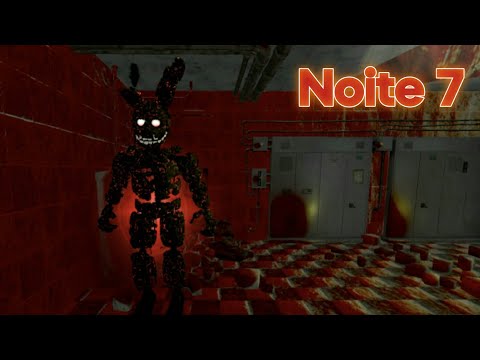 A melhor partida de todas!!! E o spring na velocidade da luz - FNAF 3 Doom  Remake Android (Noite 4) 