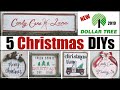 DOLLAR TREE CHRISTMAS DIY Decor 2019 | 5 Dollar Tree Christmas DIYs | Momma From Scratch
