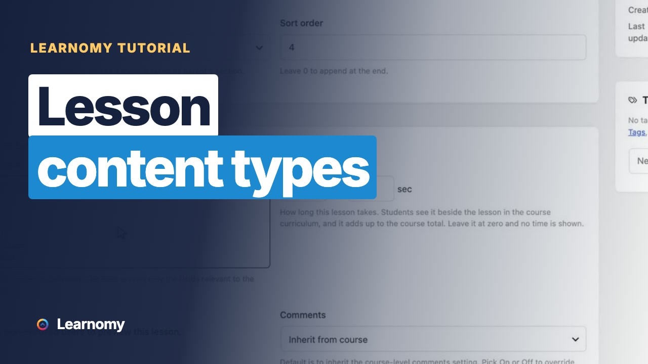 Choosing Content How to Choose a Lesson Content Type in Learnomy - YouTube